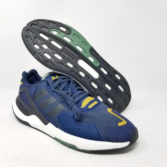 adidas Boost Day Jogger FW4832 Running Trainer Navy Blue Black Gold 12.5… - Picture 1 of 11